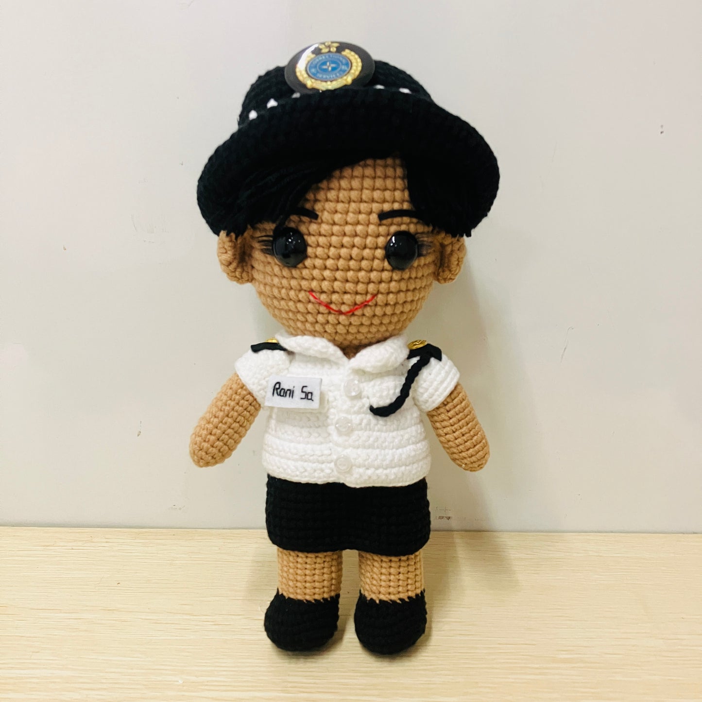 職業制服款人手勾織公仔