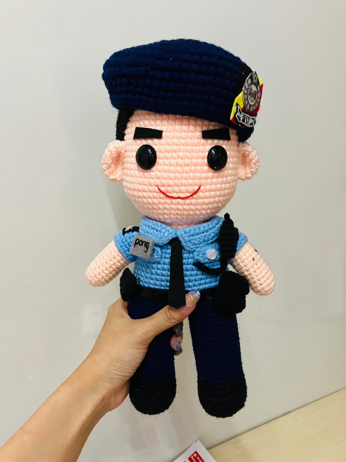 職業制服款人手勾織公仔