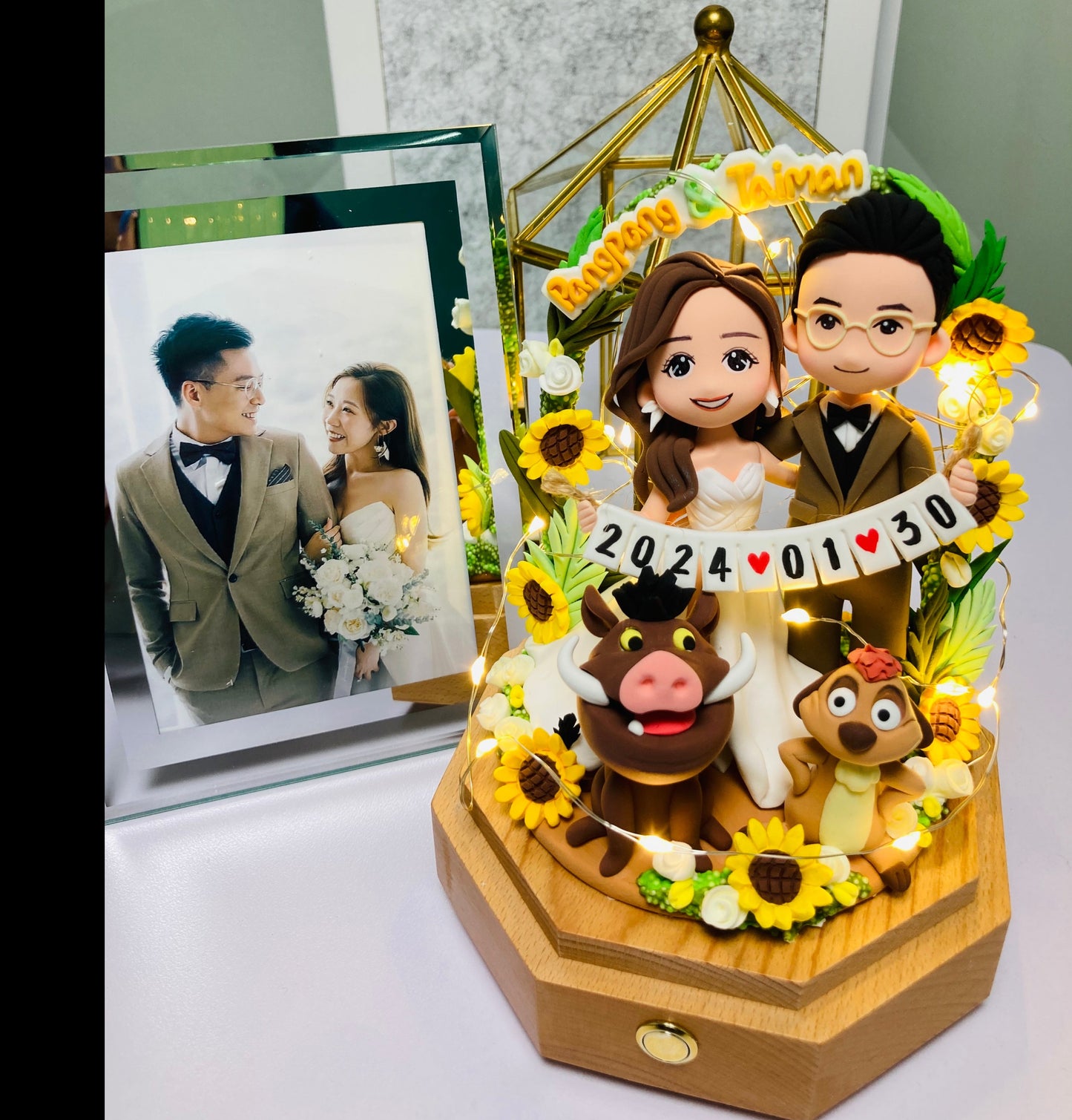 藍牙喇叭雙人Q版卡通公仔