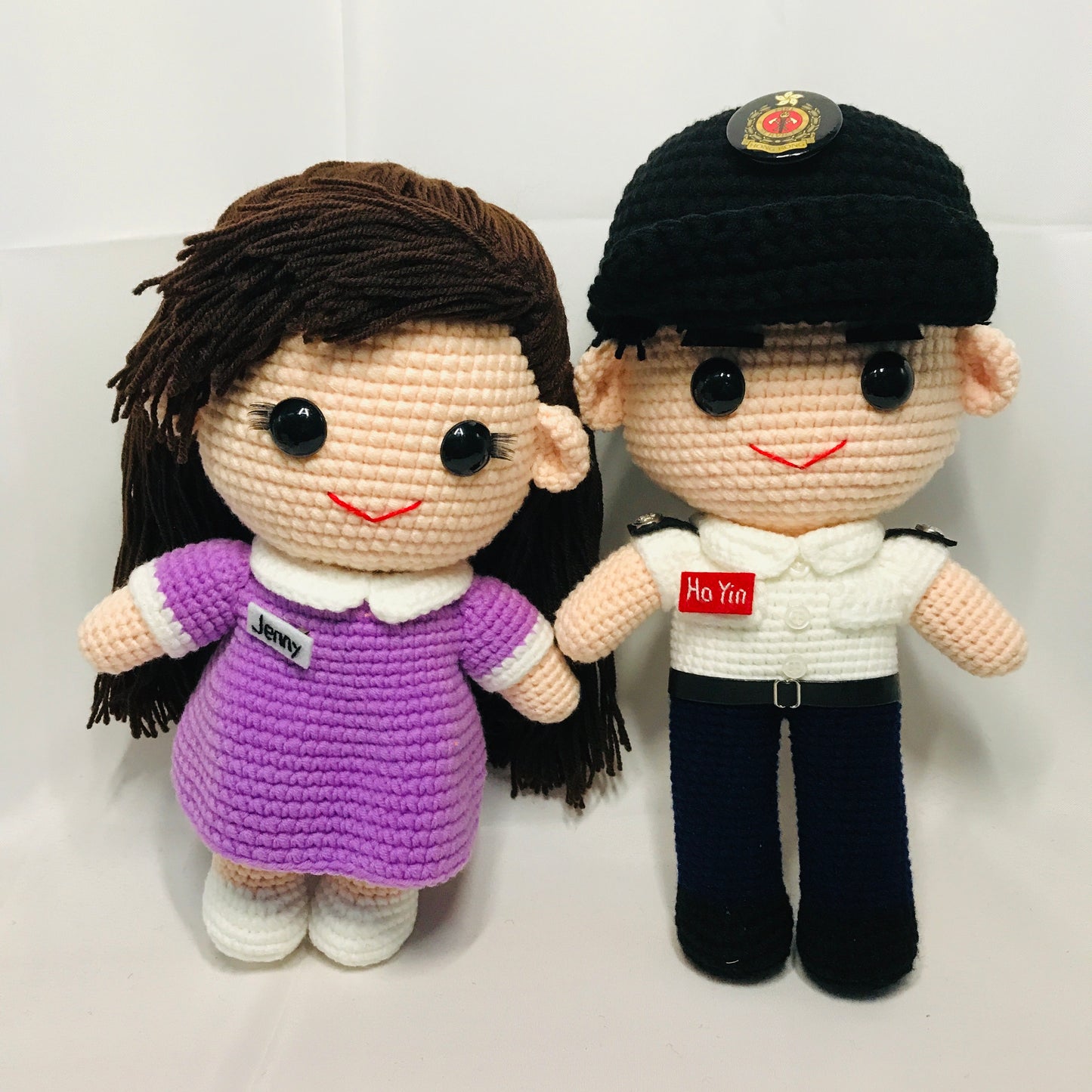 職業制服款人手勾織公仔